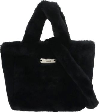 Herno Bolso efecto vis&oacute;n Fur-touch - Bags - Mujer - Negro - ONE SIZE