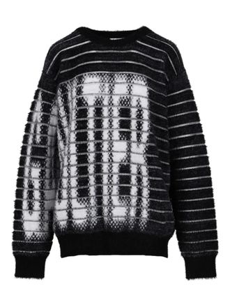 Jean Paul Gaultier striped sweater - men - Polyamide - M - Black