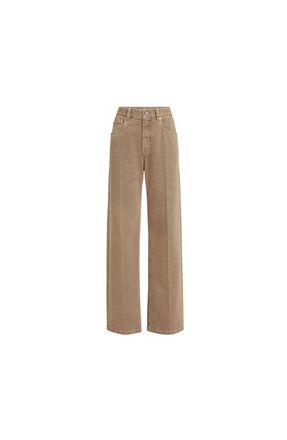 Brunello Cucinelli Contemporary Loose trousers in Light Brown at Nordstrom, Size 42 It