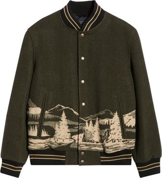 Pendleton Lookout Valley Wool Varsity Jacket at Nordstrom, Size Xx-Large