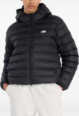New Balance Sport Essentials hooded puffer jacket - Black