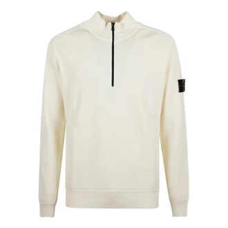 Stone Island Sweaters Wit - Heren - Coltruien - Wit - XL - Truien & Vesten