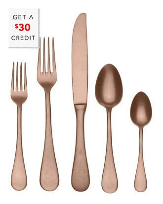 Mepra 5Pc Flatware Set With $30 Credit
