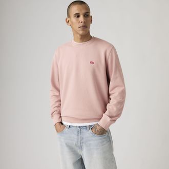 Levi's Original Housemark Crewneck Sweatshirt - Mens - 2XL - Pink / Woodrose