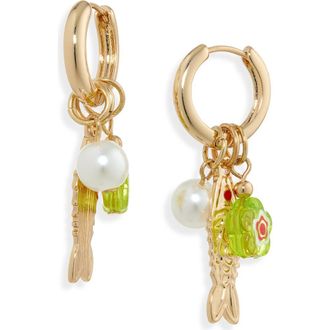 BP. Fish Drop Earrings in Gold Multi at Nordstrom