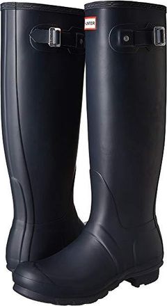 Hunter Original Tall Womens Rain Boots Navy : 10 M, Rubber