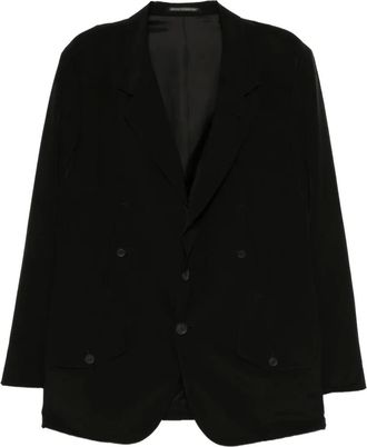 Yohji Yamamoto Ta smoking blazer - Zwart