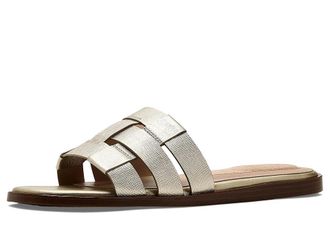 Cole Haan Go-to Ensley Slide Womens Sandals Soft Gold/Powder Leather : 10.5 B - Medium