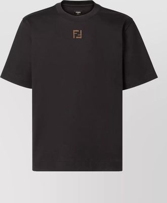 Fendi regular fit crew neck short sleeve t shirt