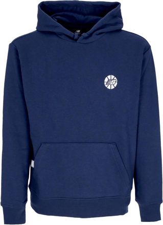 New Balance Essentials Fundamental Hoodie - Heren - Hoodies - Blauw - XL - Katoen - Hoodies & sweatvesten