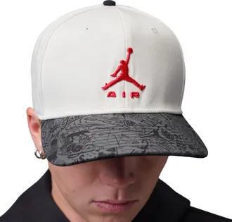 Nike Jordan Pro Unstructured Cap Sail Black University Red IM9070-133