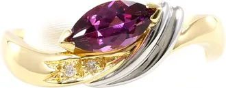 C&A Platinum Yellow Gold Yellow Gold (18K) Platinum Band Ring (Pre-Owned)
