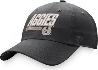 Top of the World Mens Top of the World Charcoal Utah State Aggies Slice Adjustable Hat at Nordstrom