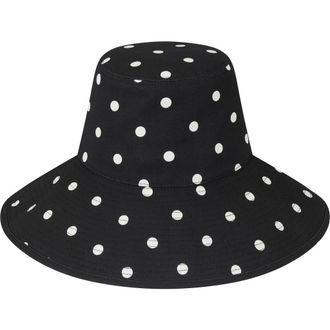 Lack of Color Holiday Cotton Canvas Bucket Hat in Black at Nordstrom, Size Medium