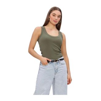 Drykorn Tavira Top - Dames - Tops - Groen - Maat: XS