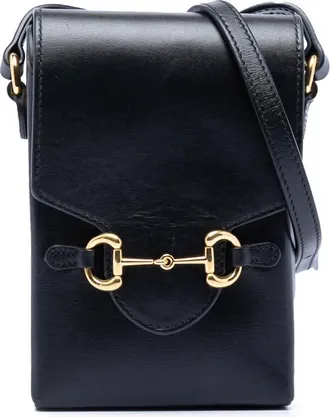 Gucci Pre-owned Gucci Mini Leather Horsebit 1955 Crossbody Unisex N6UZ07ZR52851C0T