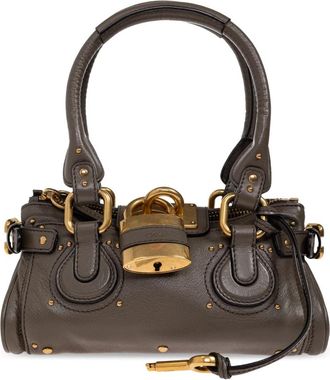 Chlo&eacute; Paddington Kleine Handtas - Dames - Handtassen - Grijs - ONE Size - Katoen - Tassen