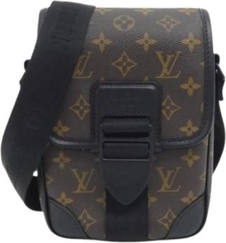 Louis Vuitton Pre-owned Canvas Shoulder Bag - Dames - Vintage Schoudertas - Bruin - ONE Size - Vintage