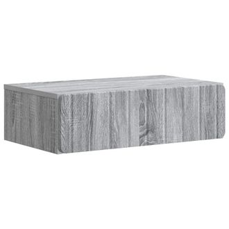 vidaXL Mesa Lateral Montada En La Pared Gris Sonoma 59 X 34,5 X 17 Cm Vidaxl