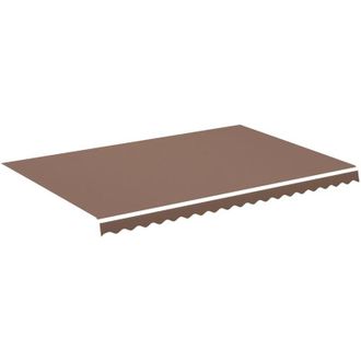 vidaXL Tela De Repuesto Para Toldo Marr&oacute;n 4,5x3 M Vidaxl
