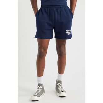 Museum of Peace and Quiet Mid Century Sweatshorts in Navy at Nordstrom, Size Xx-Large