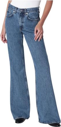 Anine Bing Wyatt Jeans - Dames - Flared Jeans - Blauw - W29 - Katoen - Jeans