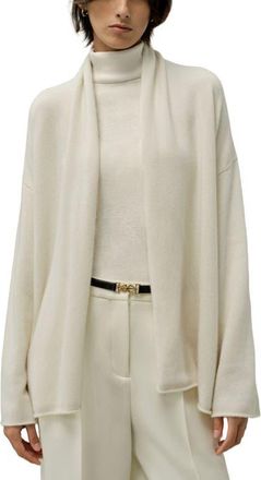LilySilk Cashmere Lounge Wrap Cardigan in White at Nordstrom, Size Medium