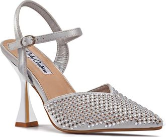 Lady Couture Tango Crystal Embellished Pump in Silver at Nordstrom Rack, Size 10