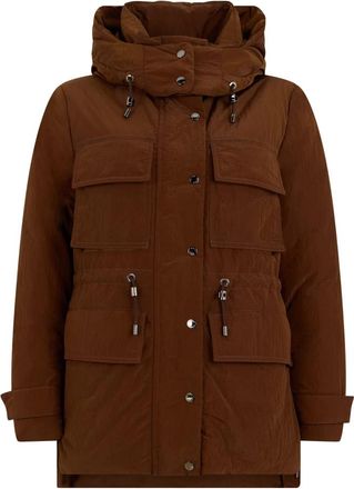 Moorer Krisha Padded Jacket - Dames - Parka Jassen - Bruin - XS - Polyester - Jassen