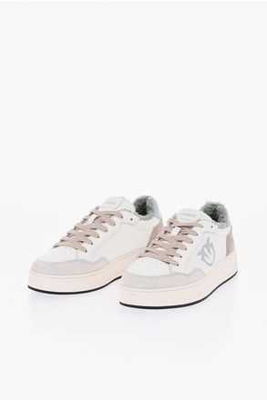 Pinko Leather Sneakers BONDY With Shearling Lining size 36
