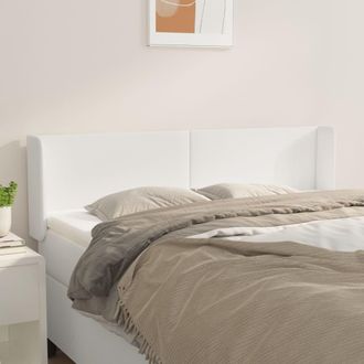 vidaXL Cabecero De Cuero Sint&eacute;tico Blanco 147x16x78/88 Cm Vidaxl