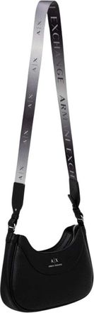 A|X Armani Exchange Logo Tas met Afneembare Band - Dames - Schoudertassen - Zwart - ONE Size - Leer - Tassen