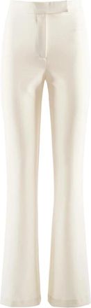 Nenette Eolie Wijde Broek - Dames - Wijde Broeken - Beige - 3XL - Polyester - Broeken