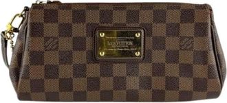 Louis Vuitton Pre-owned Vintage Damier Canvas Schoudertas - Dames - Vintage Clutch - Bruin - ONE Size - Vintage