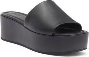 Nordstrom Rack Lizzie Platform Wedge Sandal in Black at Nordstrom Rack, Size 6.5