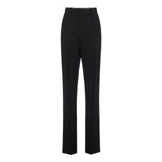 Elisabetta Franchi Flodderende gabardine broek - Dames - Broeken - Zwart - Maat: L Gabardine