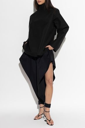 Alaia Jacket With A Slit, Womens, Black