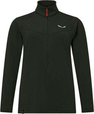 Salewa Puez Cammino PL Half Zip Jacket Fleecepullover f&uuml;r Damen | schwarz/oliv