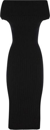 Sportmax Midi Dresses, female, Black, XL, Elegant Dress for Women