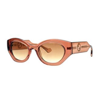 Gucci Oval Full Rim Sunglasses - Brown