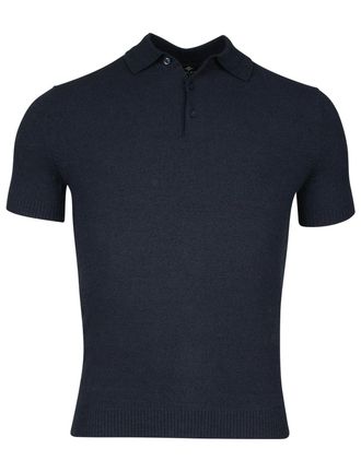 Baileys polo donkerblauw met 3 knoop fastener