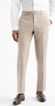 Zanella Parker Flat Front Wool Dress Pants in Tan at Nordstrom Rack, Size 40