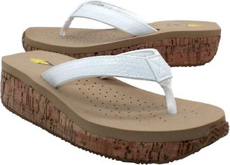 Volatile Womens Neville Sandals In White Snake