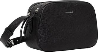 Coccinelle Crossbody Tas - Dames - Schoudertassen - Zwart - ONE Size - Leer - Tassen