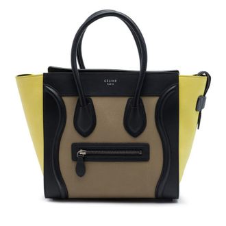 Celine Pre-owned Celine Micro Tricolor Leather Luggage Tote Ladies ENJ37KQ2Y09CJST1