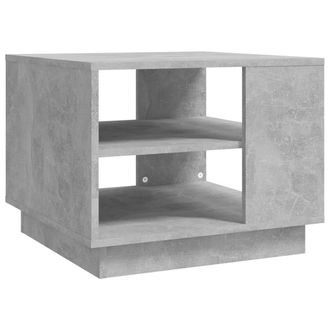 vidaXL Vidaxl - Mesa De Centro Madera De Ingenier&iacute;a Gris Hormig&oacute;n 55x55x43 Cm