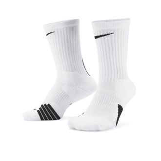 Nike Unisex Elite Crew Basketball Socks in White | SX7622-100