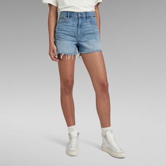 G-Star 3301 Ripped Short - Midden blauw - Dames