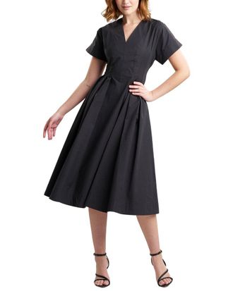 Natori Tech Taffeta Pleated Dress