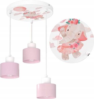 OEM L&aacute;mpara De Techo Infantil Colgante Elefante Led L&aacute;mpara Polaca E27 L&aacute;mpara Polaca